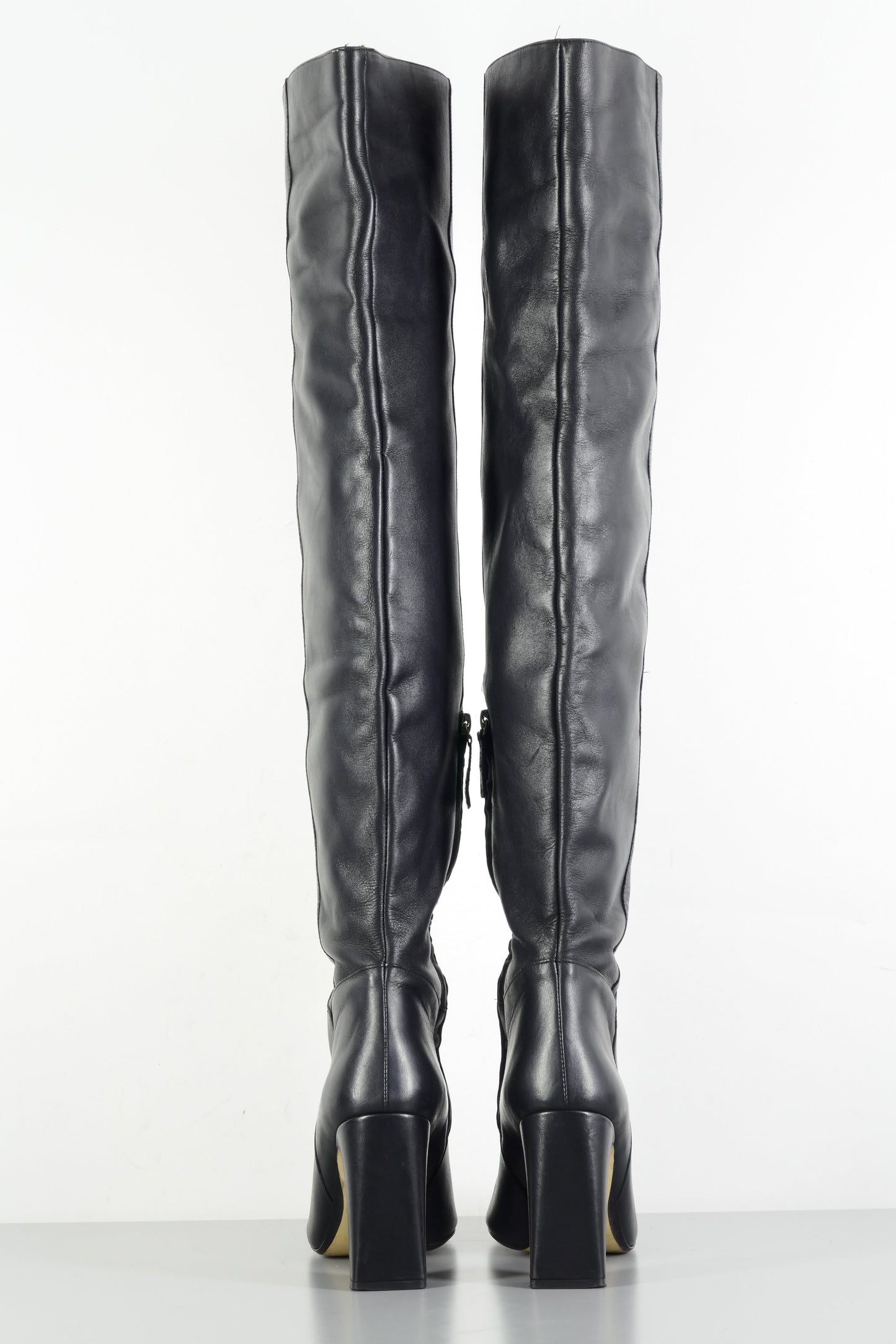 BUUTS Zara Overknees Leder schwarz 224025-5