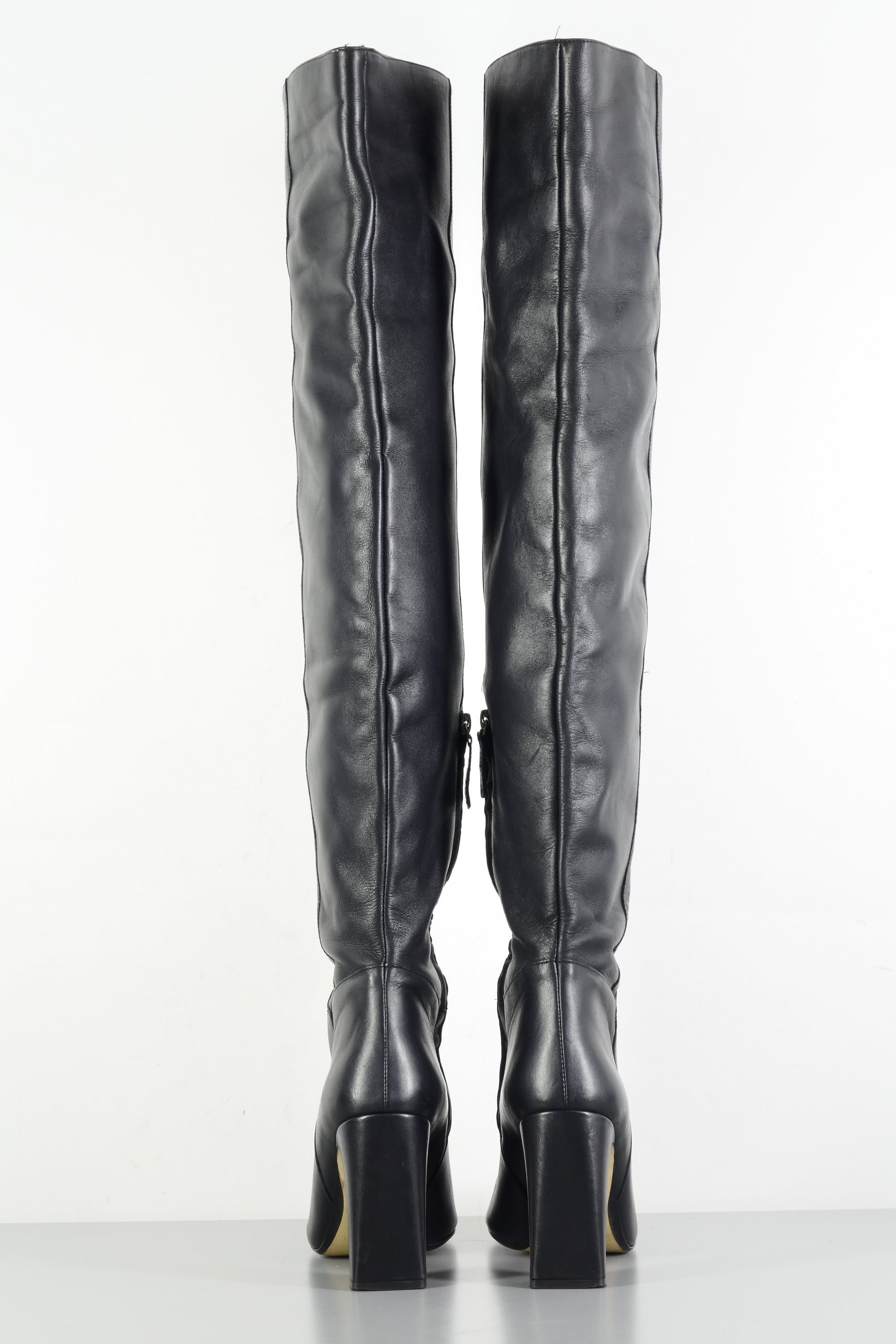 BUUTS Zara Overknees Leder schwarz 224025-5