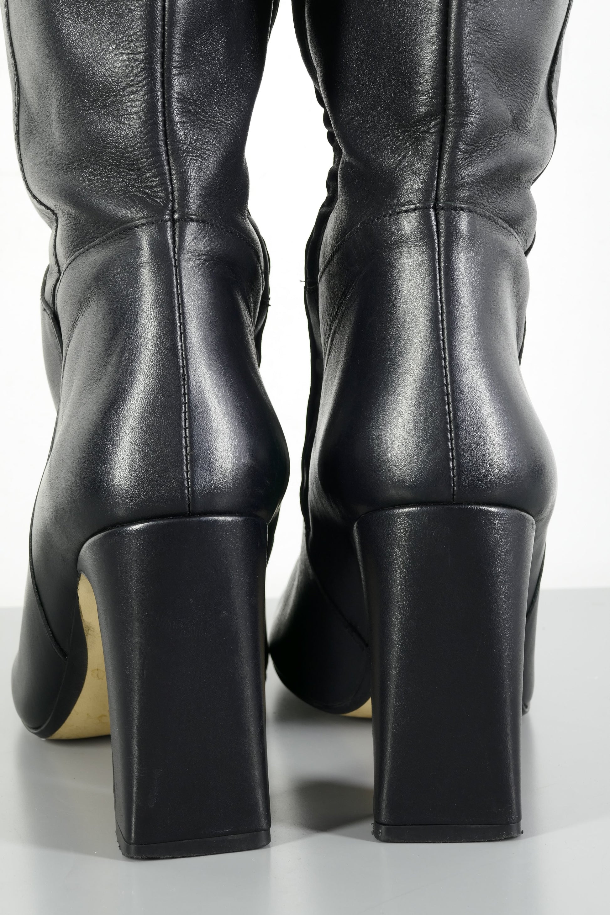BUUTS Zara Overknees Leder schwarz 224025-6