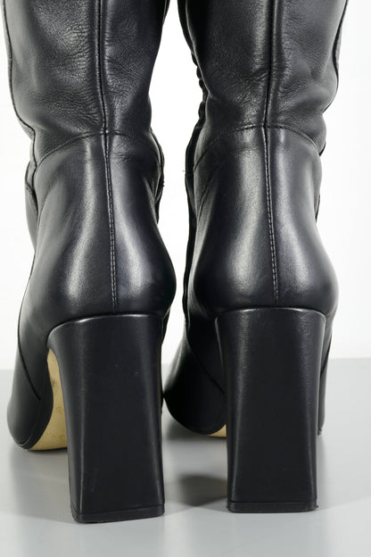 BUUTS Zara Overknees Leder schwarz 224025-6