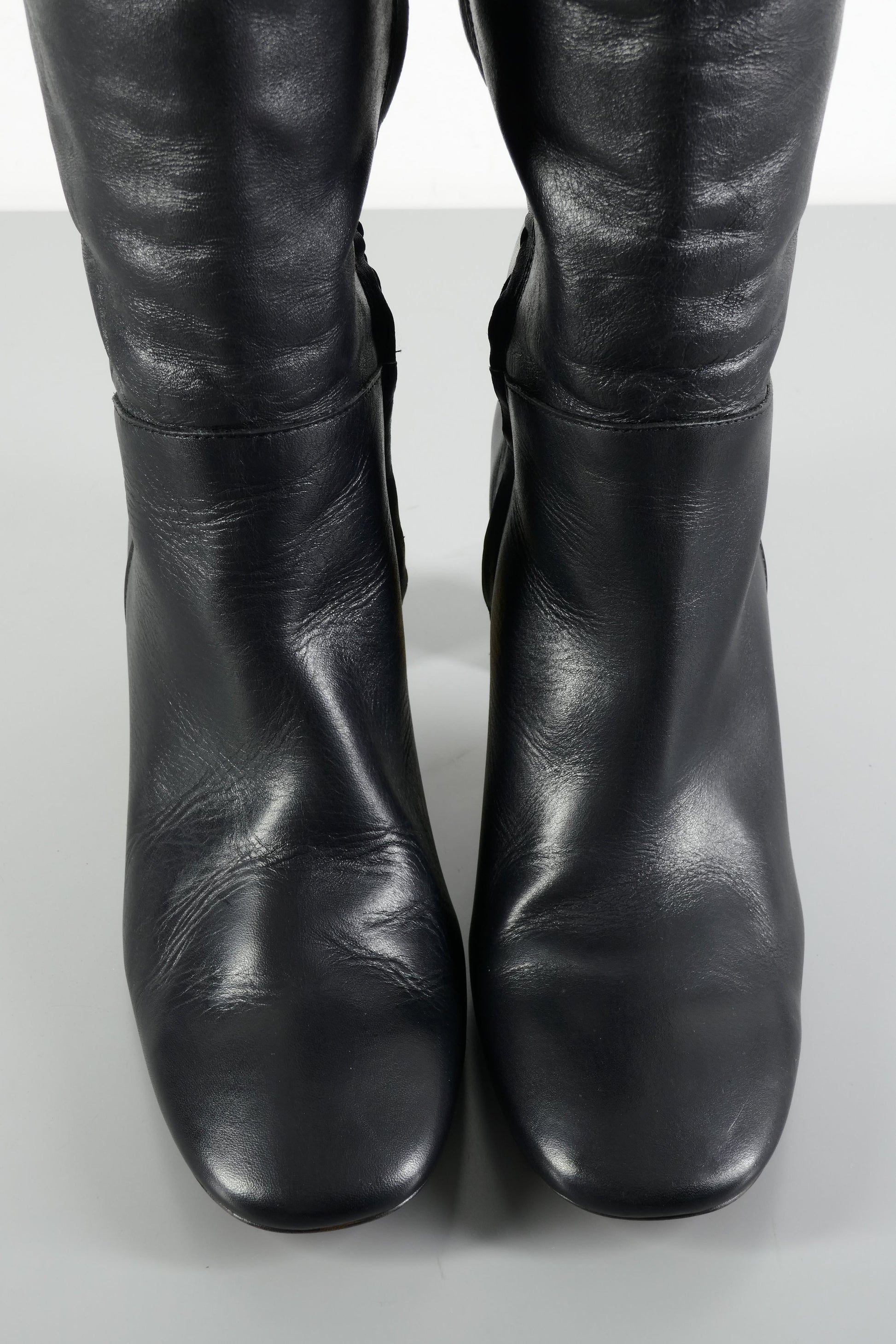 BUUTS Zara Overknees Leder schwarz 224025-7