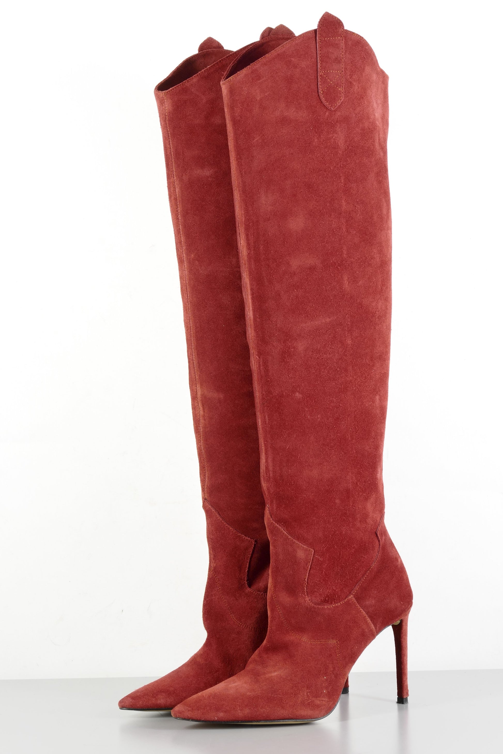 BUUTS Zara Hohe Stiefel Wildleder rot 224027-2