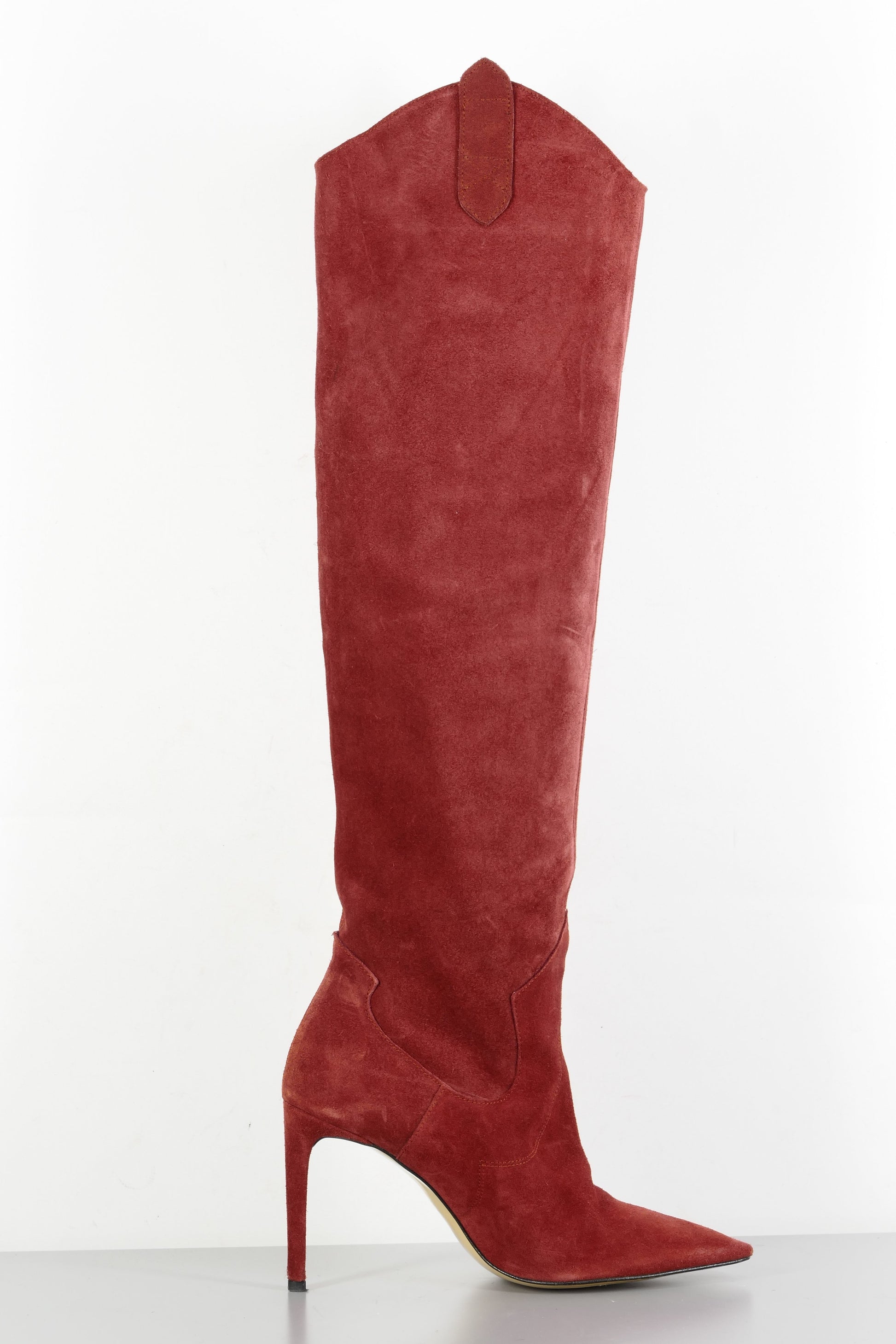BUUTS Zara Hohe Stiefel Wildleder rot 224027-3
