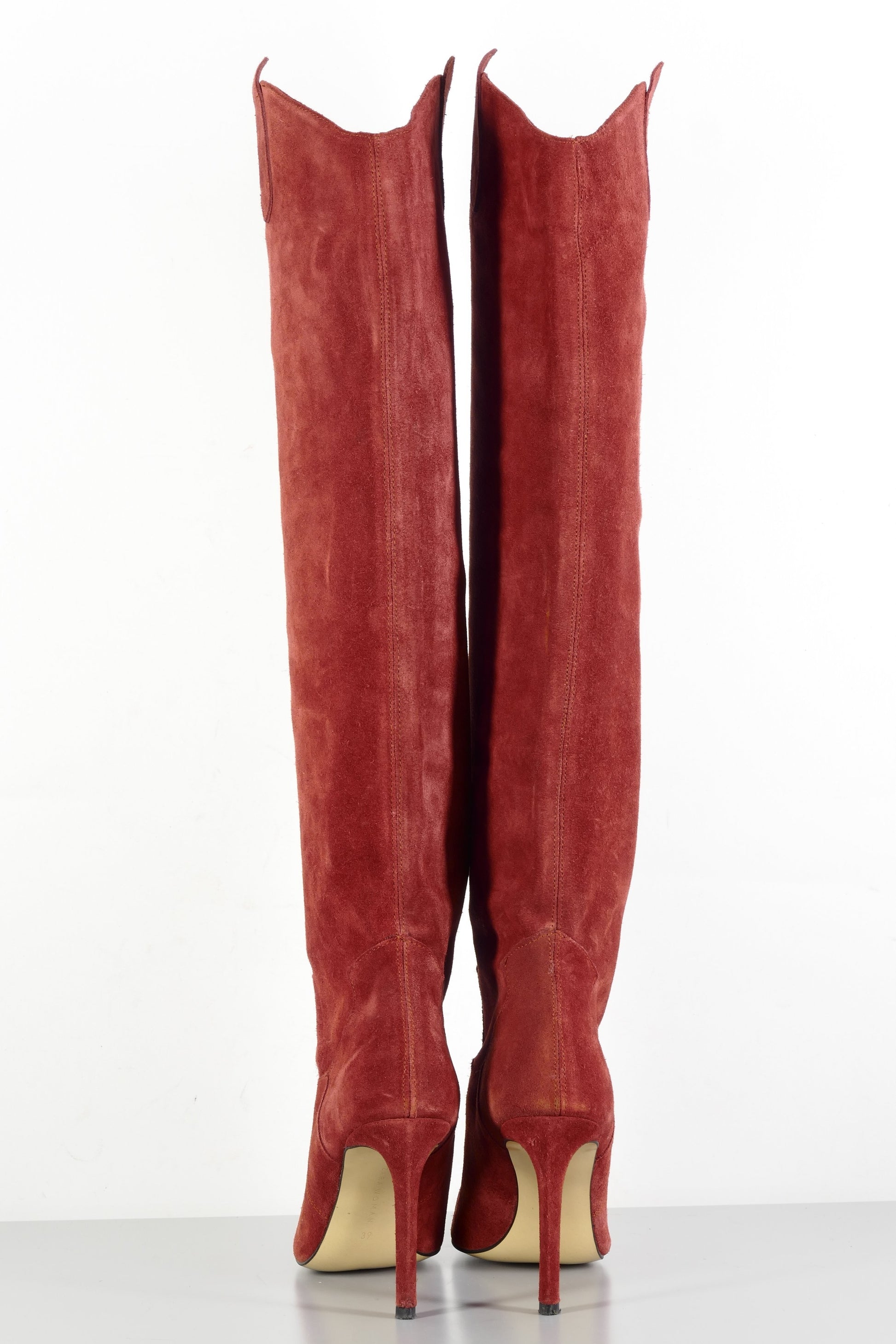 BUUTS Zara Hohe Stiefel Wildleder rot 224027-5