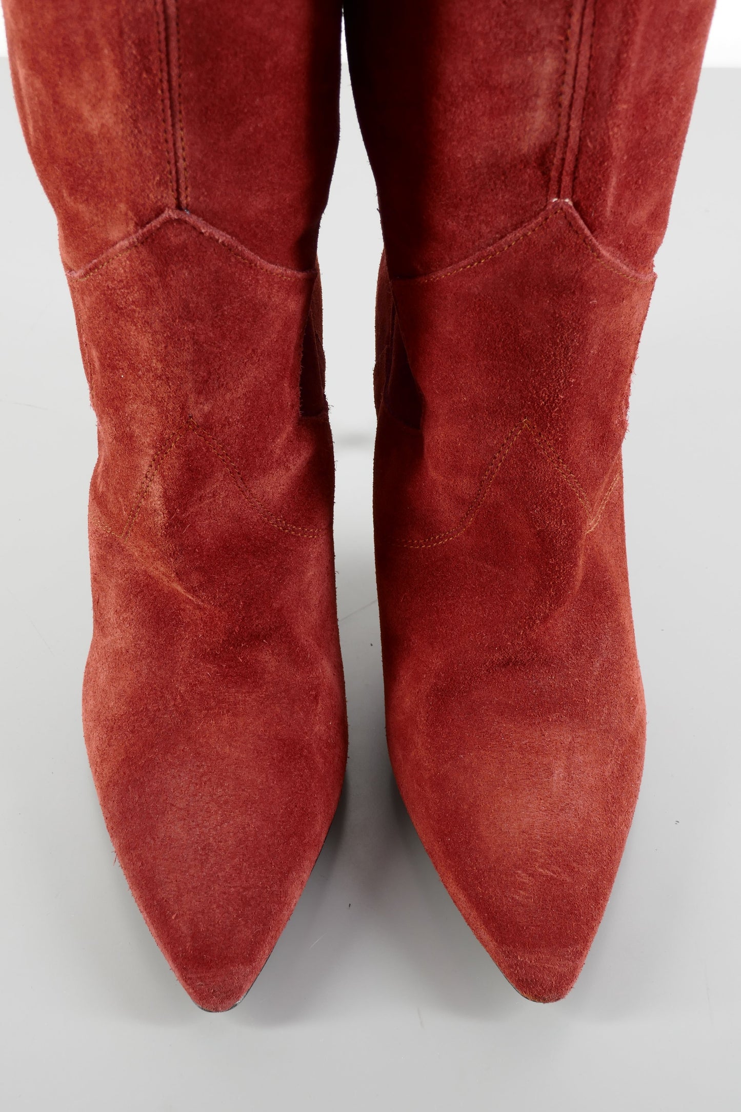 BUUTS Zara Hohe Stiefel Wildleder rot 224027-7