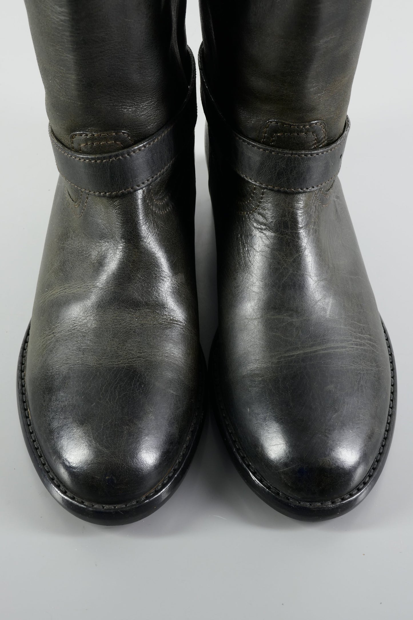 BUUTS Belstaff Overknees Leder schwarz 224030-7