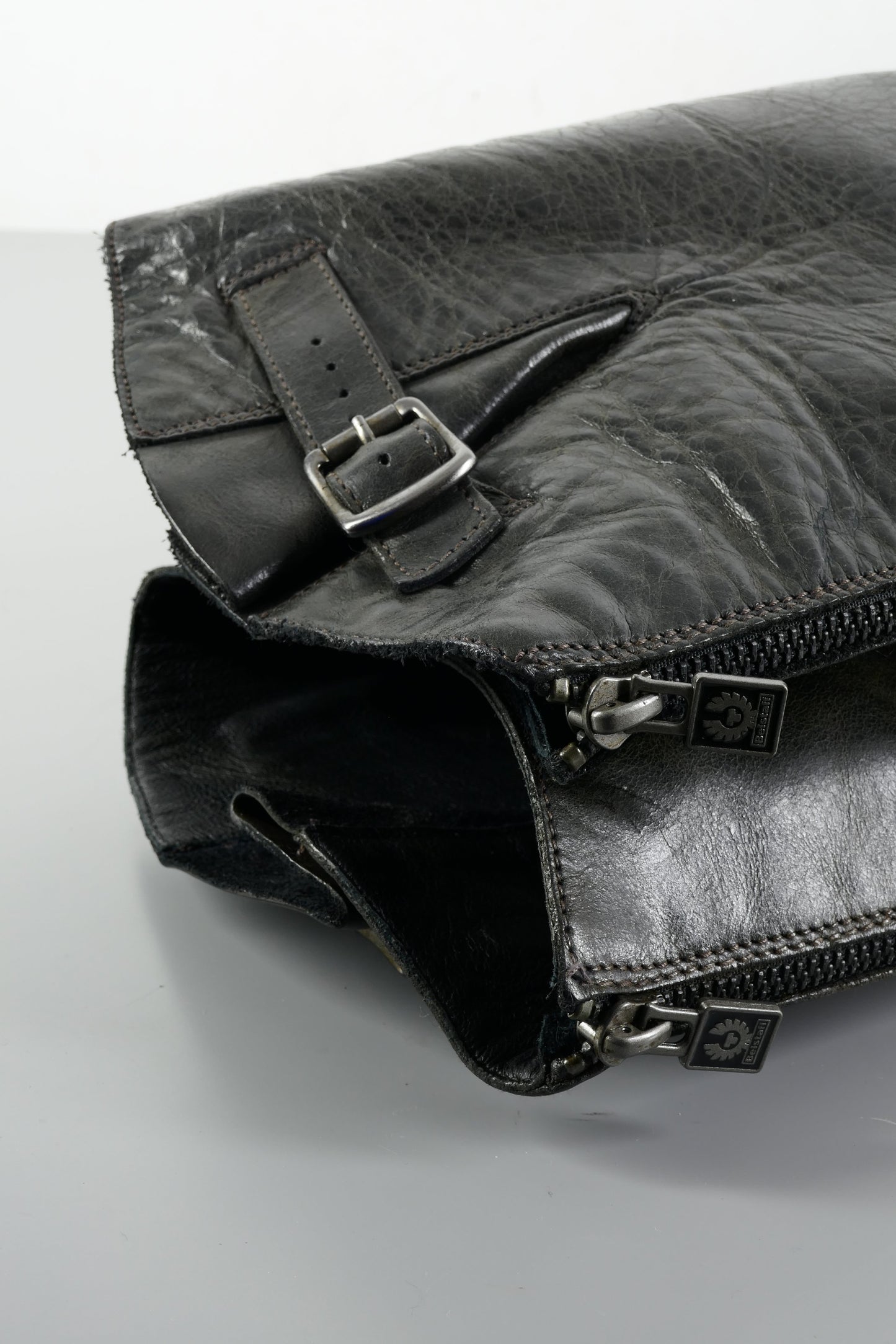 BUUTS Belstaff Overknees Leder schwarz 224030-9
