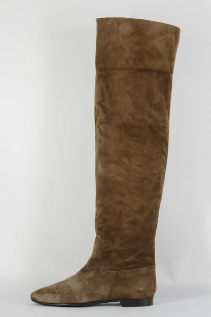 BUUTS Bartu Overknees Wildleder braun 224032-1