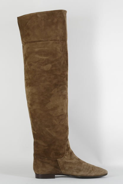 BUUTS Bartu Overknees Wildleder braun 224032-3