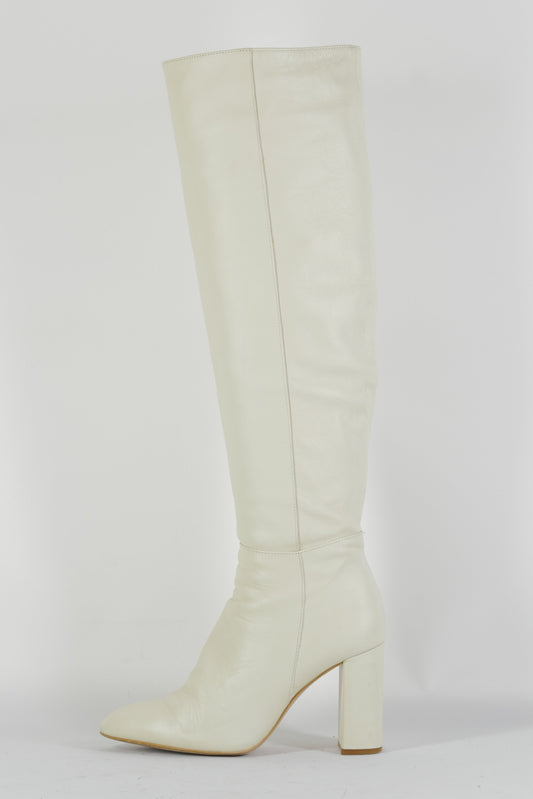 BUUTS Zara weiß Hohe Stiefel Leder weiß 224035-1