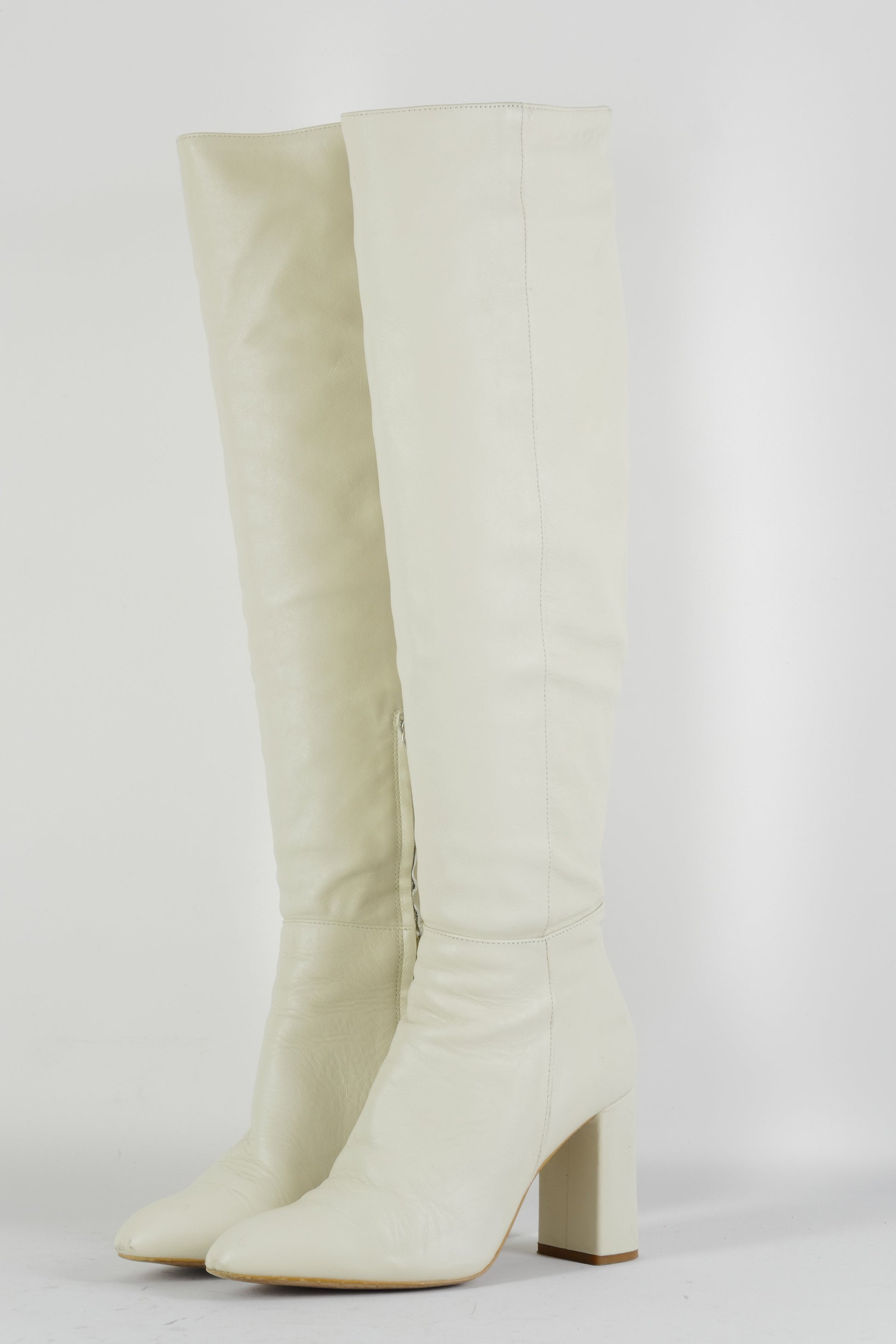 BUUTS Zara weiß Hohe Stiefel Leder weiß 224035-2