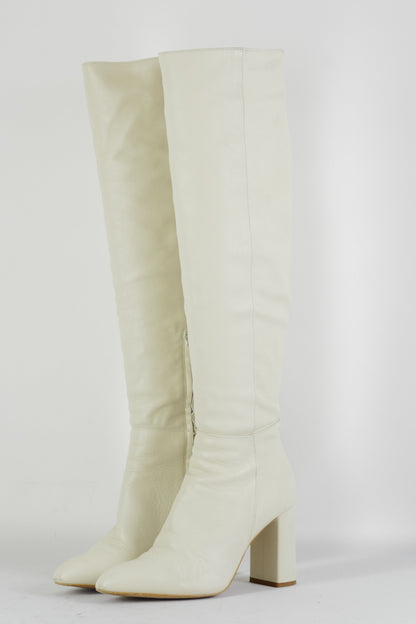 BUUTS Zara weiß Hohe Stiefel Leder weiß 224035-2