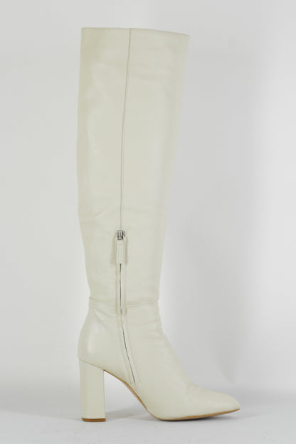 BUUTS Zara weiß Hohe Stiefel Leder weiß 224035-3