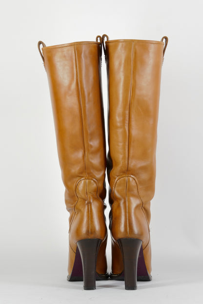 BUUTS Boss Orange Stiefel Leder cognac 224036-5