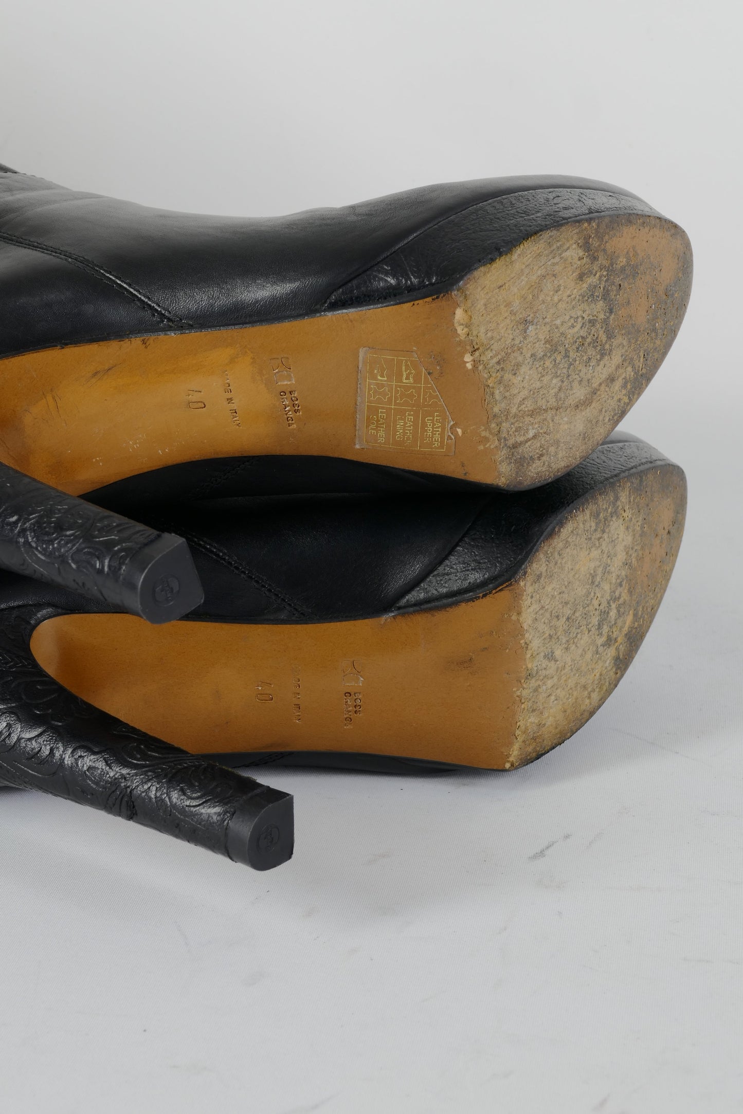 BUUTS Boss Orange Stiefel Leder schwarz 224037-8