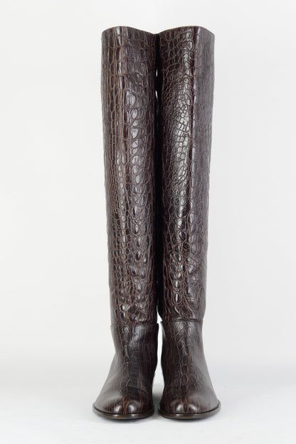 BUUTS Patrizia Pepe Hohe Stiefel Fell braun 224039-4