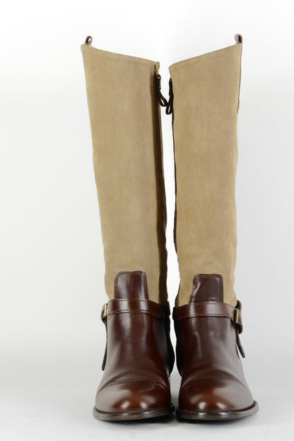BUUTS Massimo Dutti Stiefel Leder braun 224040-4