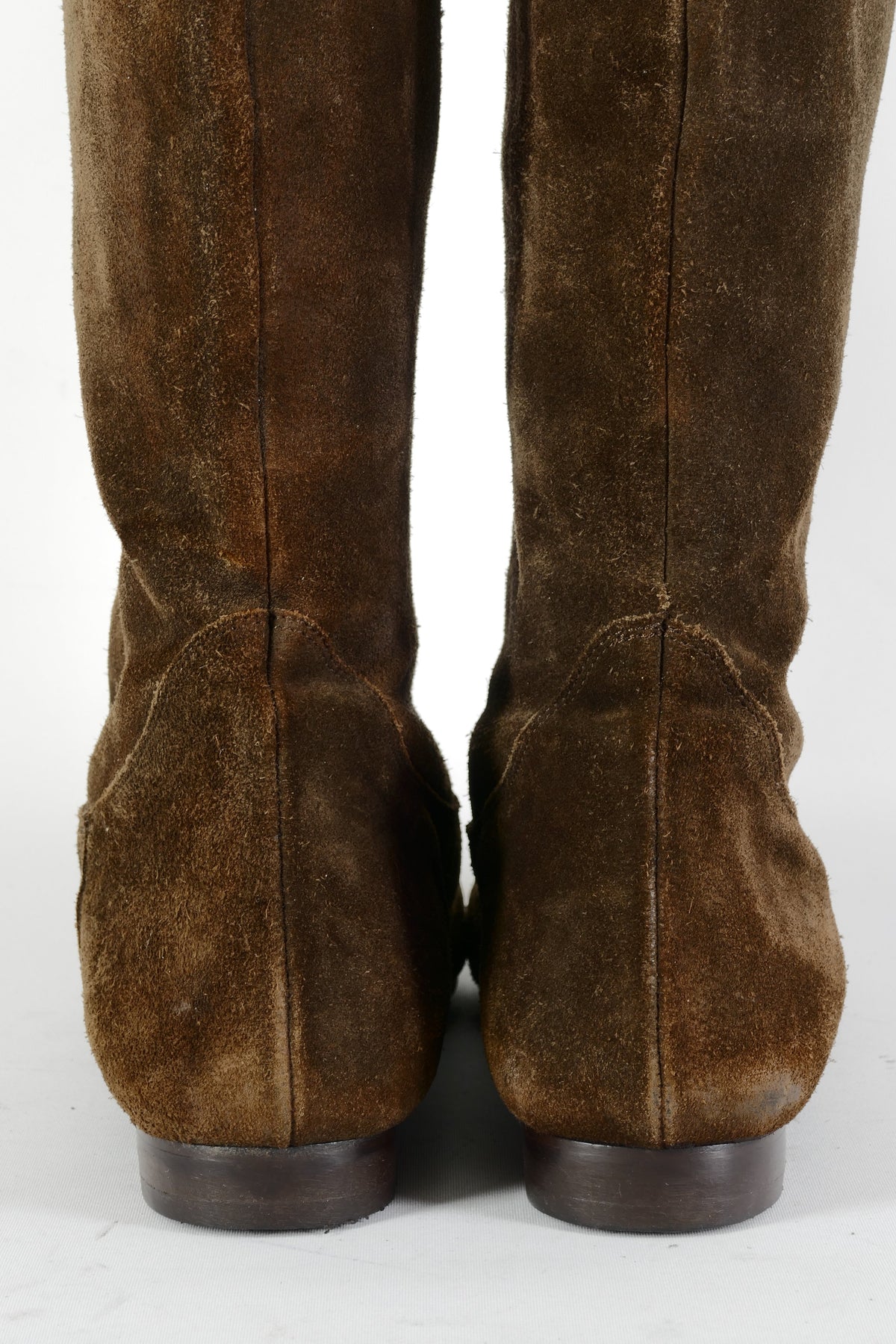 BUUTS Massimo Dutti Overknees Wildleder dunkelbraun 224044-6