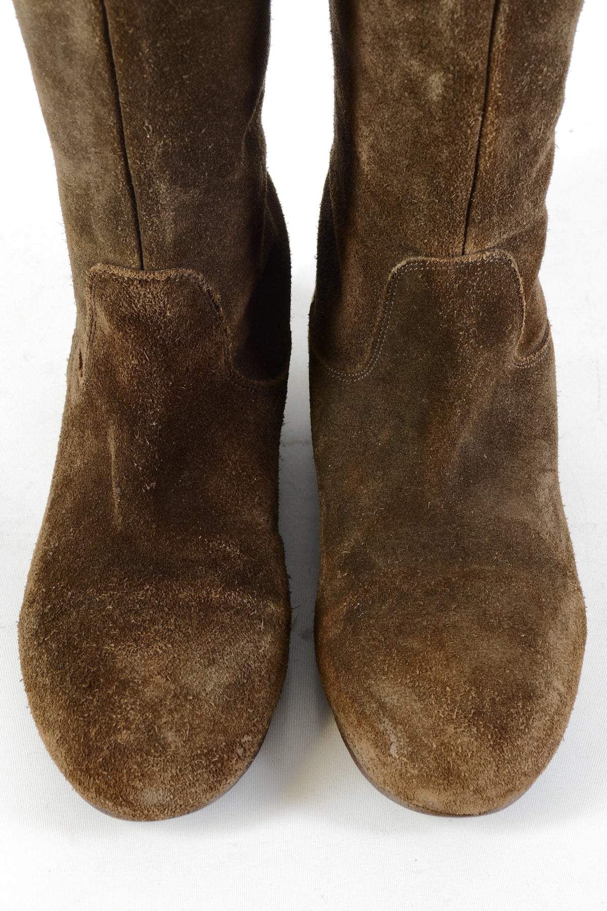 BUUTS Massimo Dutti Overknees Wildleder dunkelbraun 224044-7