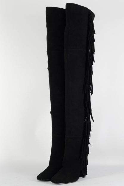 BUUTS Giuseppe Zanotti Overknees Wildleder schwarz 224047-2