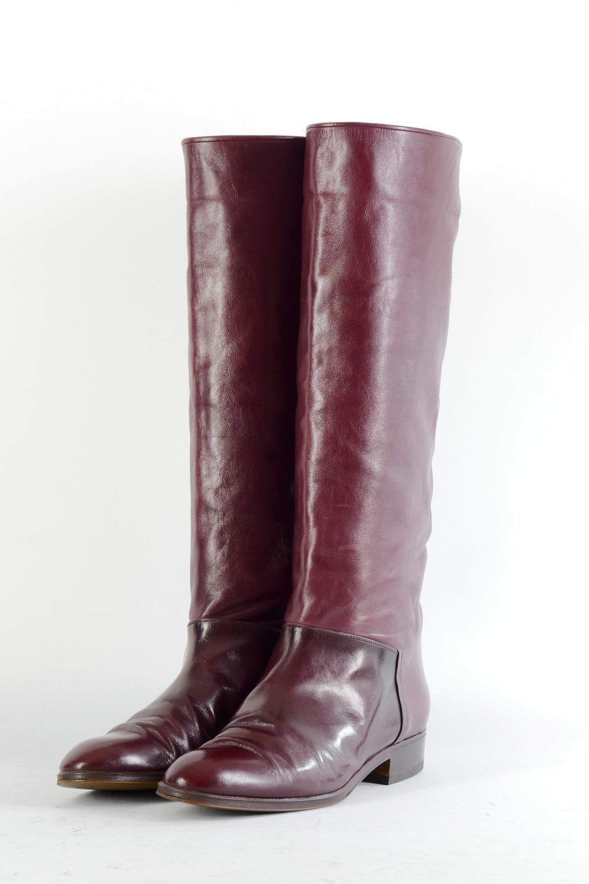 BUUTS Pollini Vintage-Stiefel Leder bordeaux 224049-2