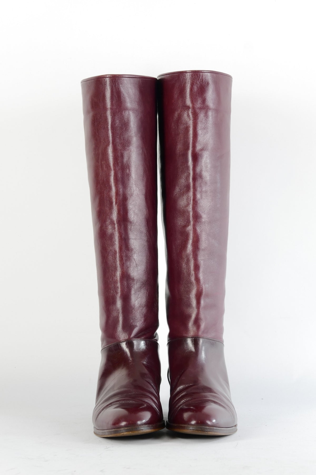 BUUTS Pollini Vintage-Stiefel Leder bordeaux 224049-4