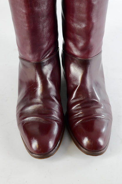 BUUTS Pollini Vintage-Stiefel Leder bordeaux 224049-7