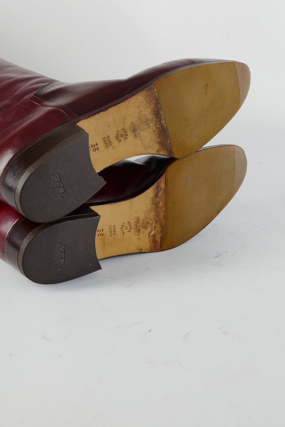 BUUTS Pollini Vintage-Stiefel Leder bordeaux 224049-8