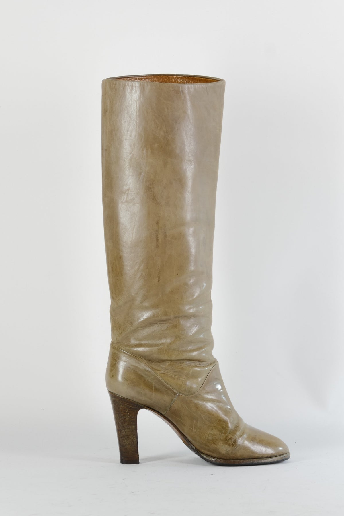 BUUTS Madras Vintage-Stiefel Leder schlamm 224050-3