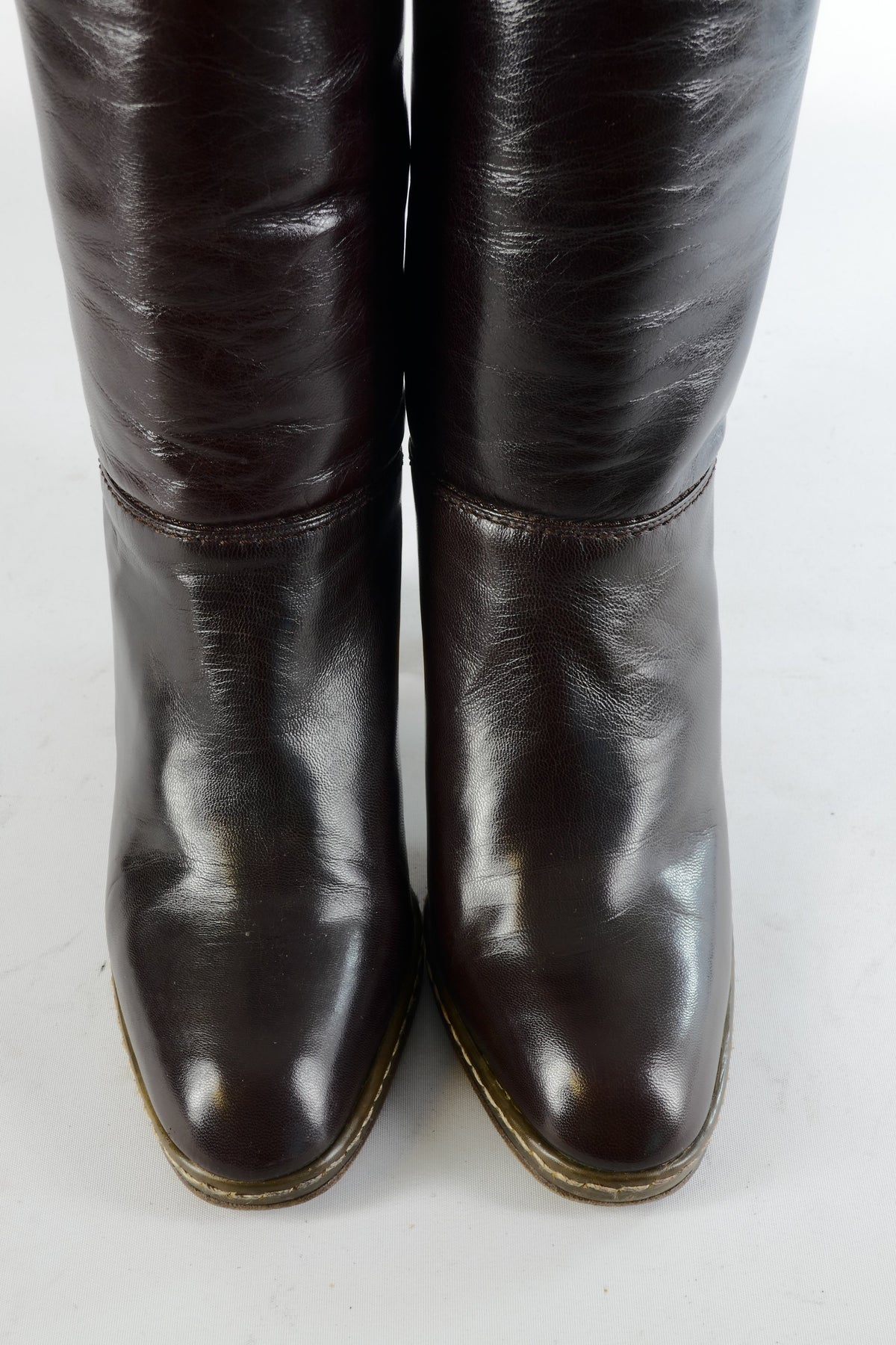 BUUTS Casadei Vintage-Stiefel Leder schwarz 224051-7