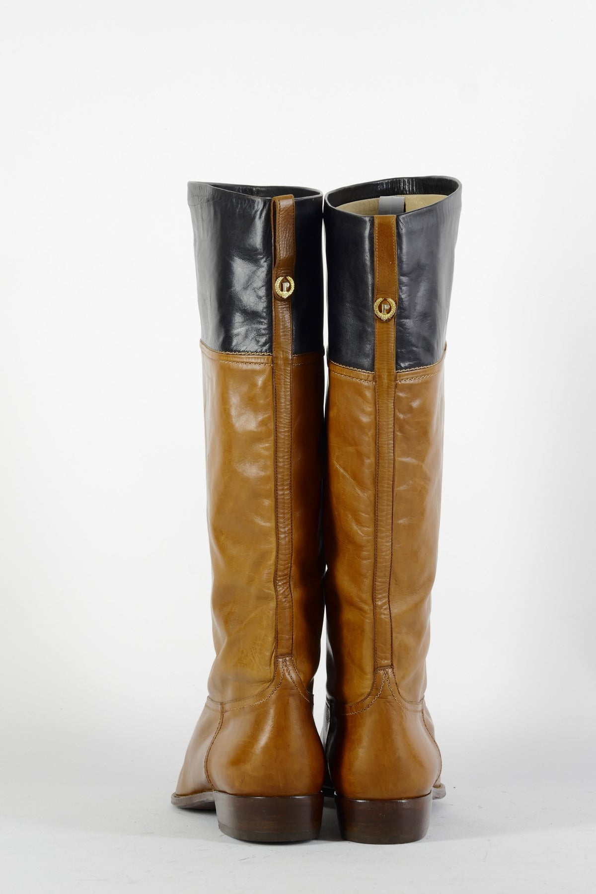 BUUTS Pollini Vintage-Stiefel Leder cognac 224057-5