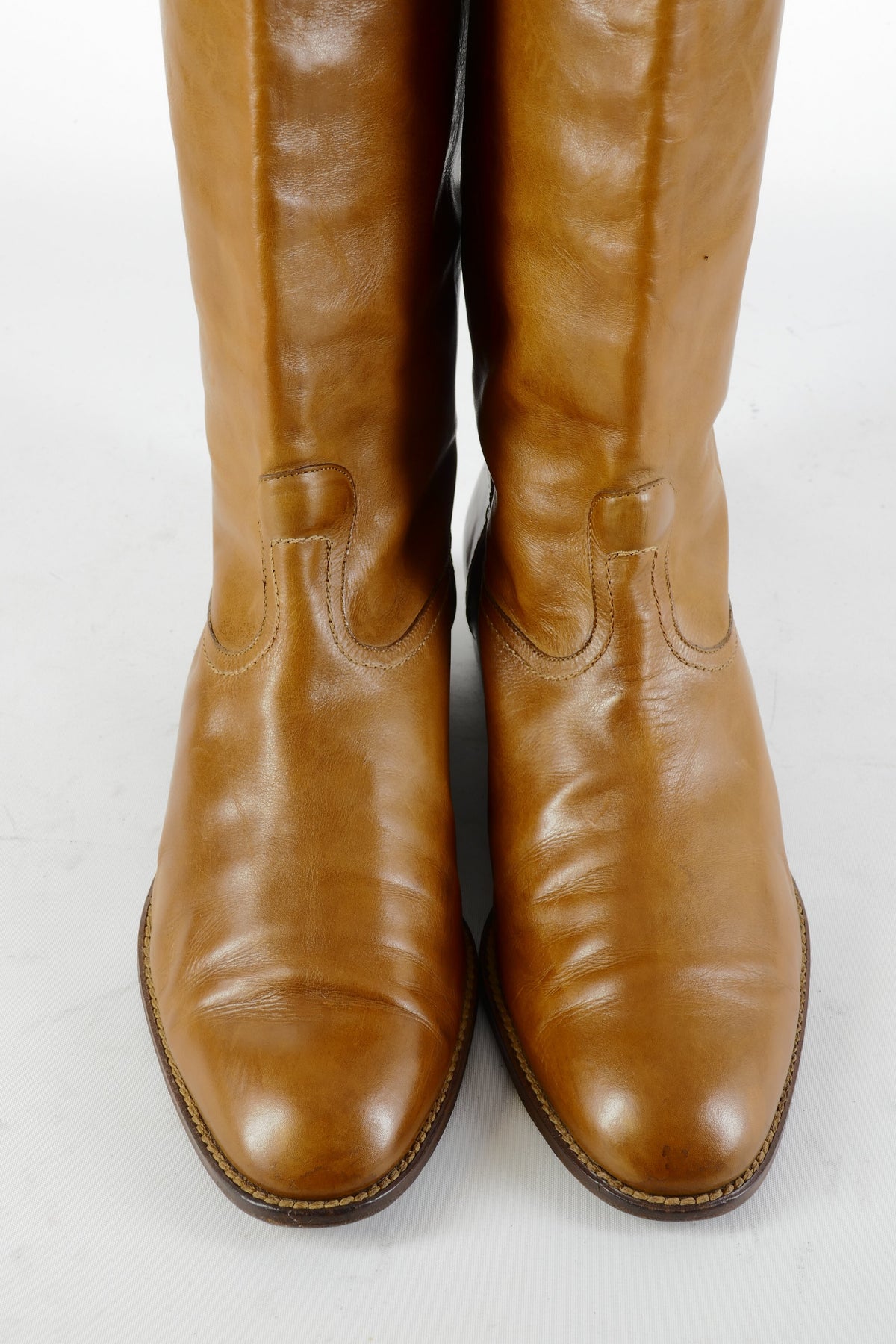 BUUTS Pollini Vintage-Stiefel Leder cognac 224057-7