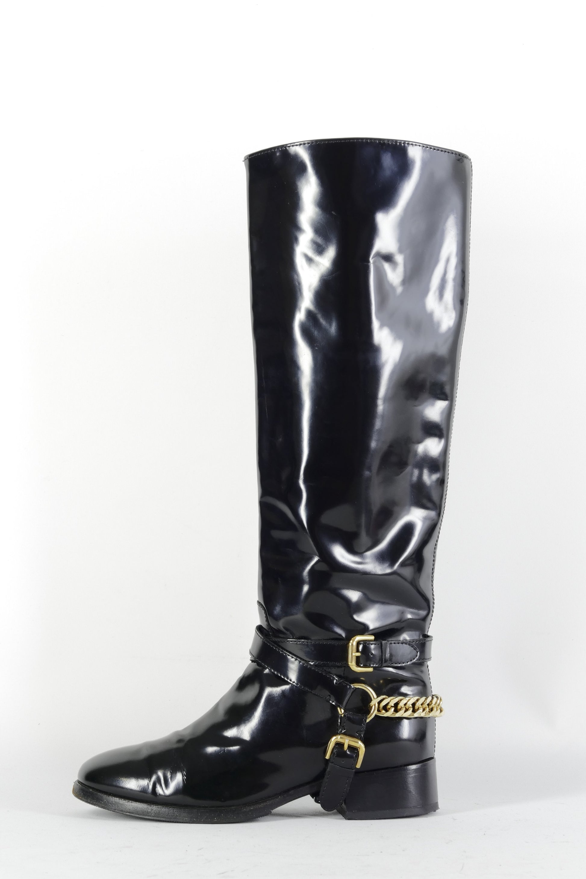 BUUTS Alexander McQueen Stiefel Leder schwarz 224061-1
