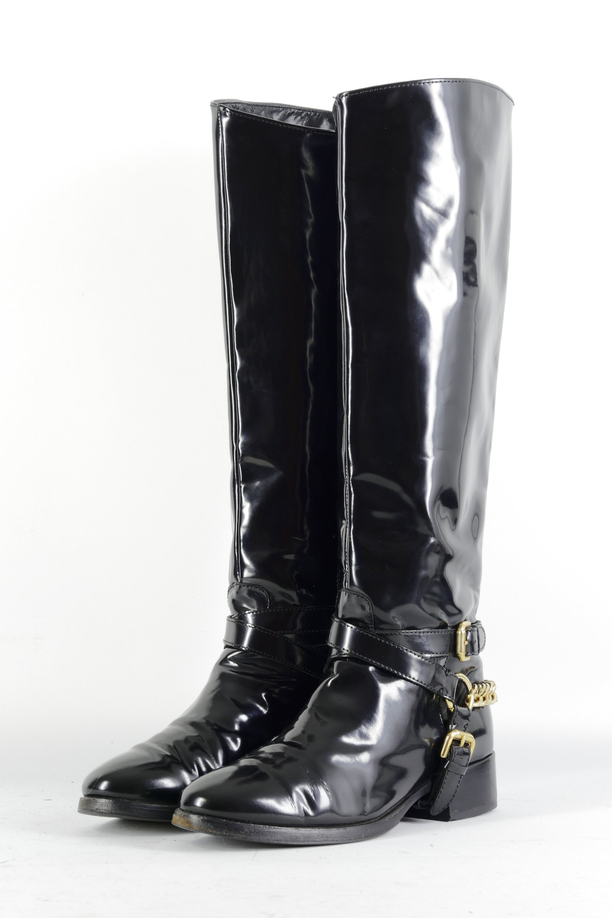 BUUTS Alexander McQueen Stiefel Leder schwarz 224061-2