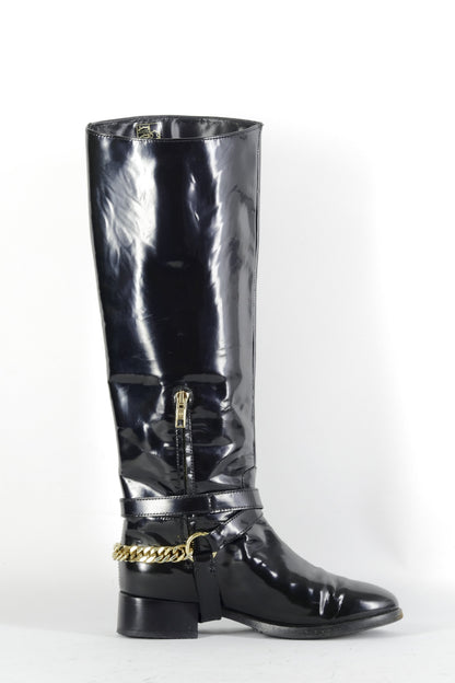 BUUTS Alexander McQueen Stiefel Leder schwarz 224061-3
