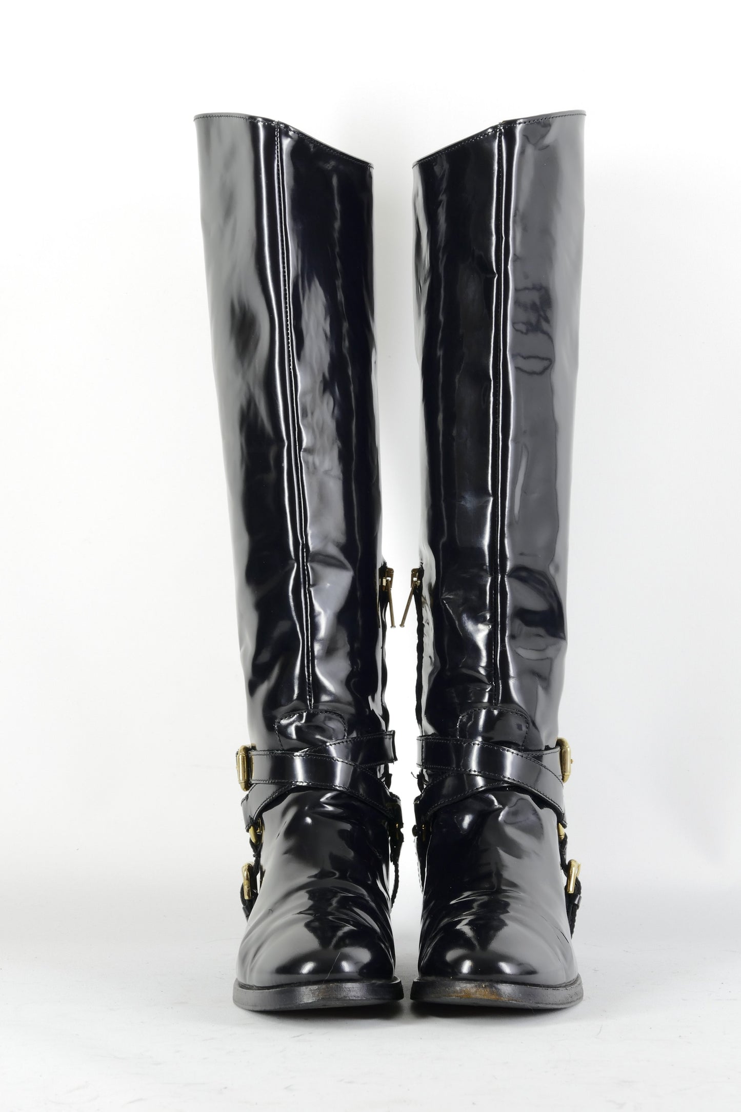 BUUTS Alexander McQueen Stiefel Leder schwarz 224061-4