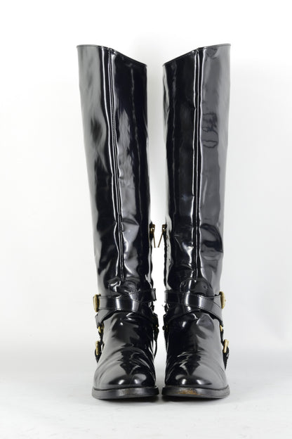 BUUTS Alexander McQueen Stiefel Leder schwarz 224061-4