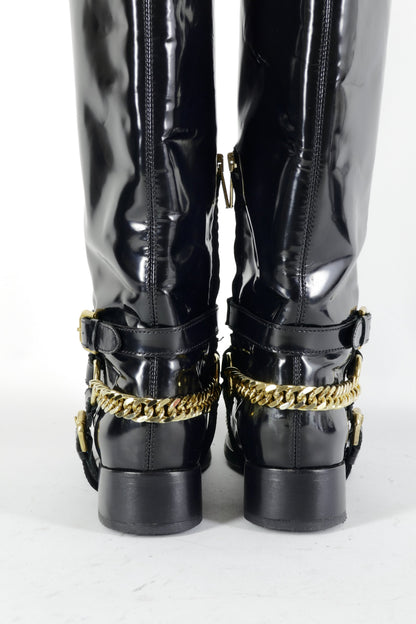 BUUTS Alexander McQueen Stiefel Leder schwarz 224061-6