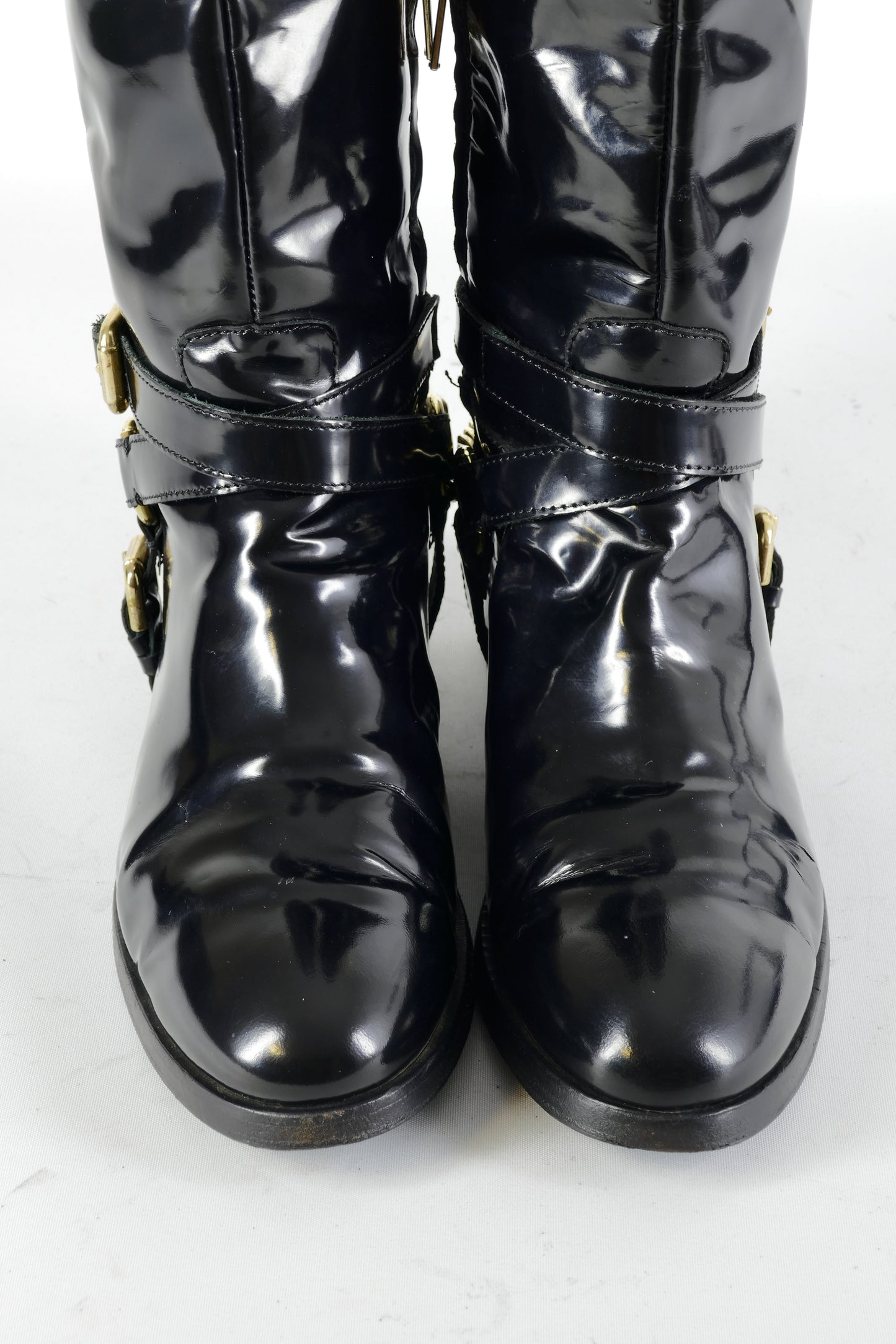 BUUTS Alexander McQueen Stiefel Leder schwarz 224061-7