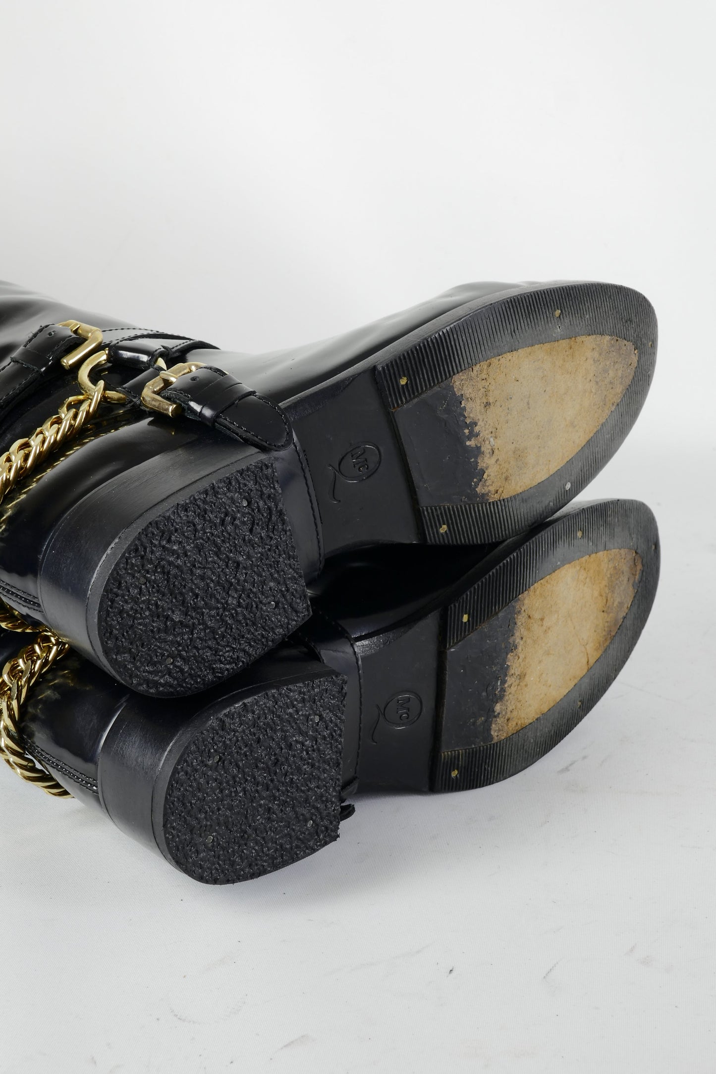 BUUTS Alexander McQueen Stiefel Leder schwarz 224061-8