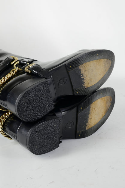 BUUTS Alexander McQueen Stiefel Leder schwarz 224061-8