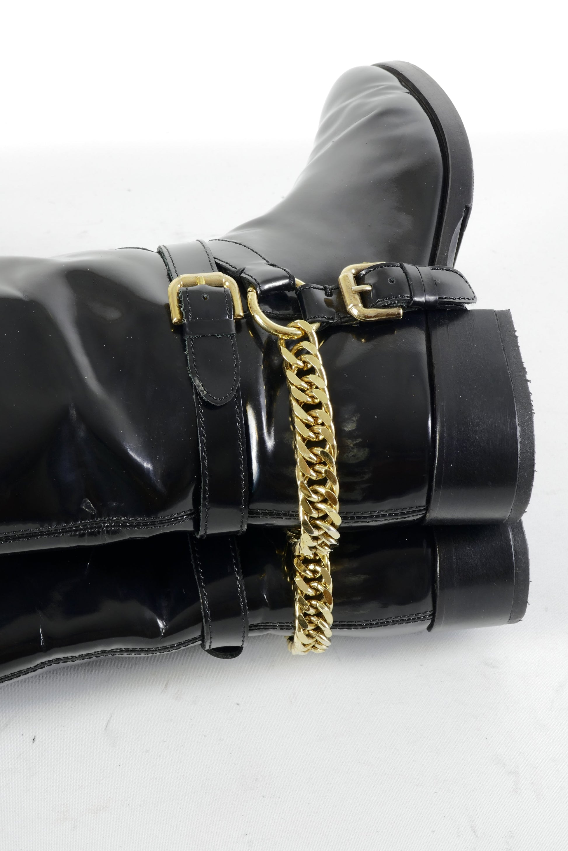 BUUTS Alexander McQueen Stiefel Leder schwarz 224061-9