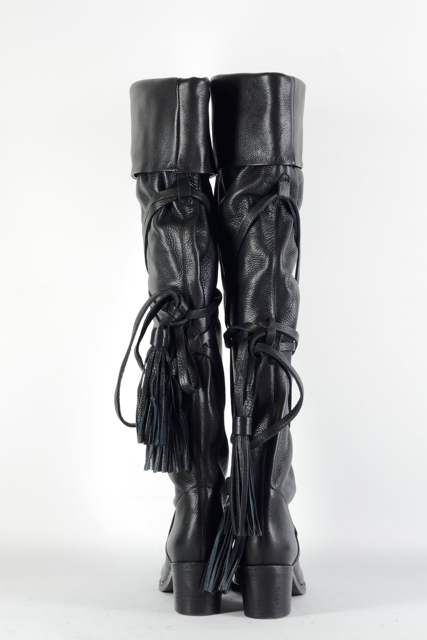 BUUTS See by Chloé Overknees Leder schwarz 224062-14