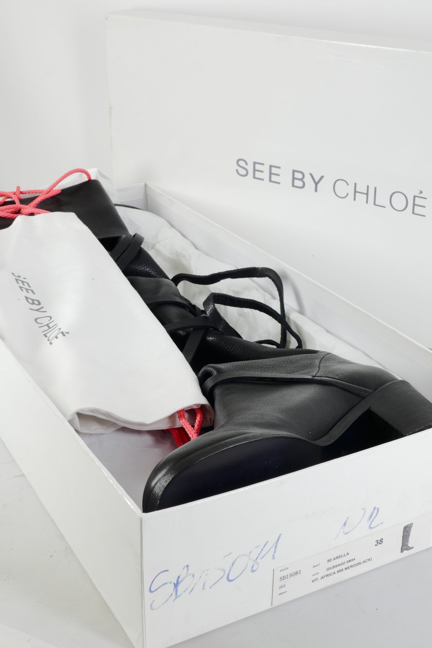 BUUTS See by Chloé Overknees Leder schwarz 224062-15