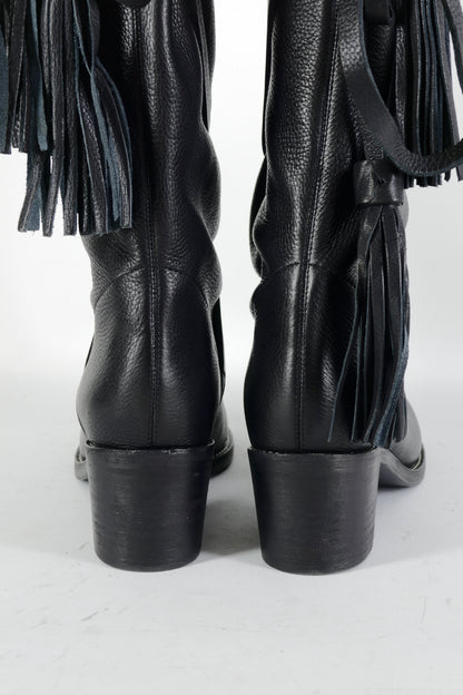 BUUTS See by Chloé Overknees Leder schwarz 224062-9