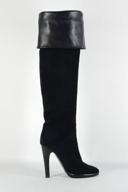 BUUTS Giuseppe Zanotti Overknees Wildleder schwarz 224063-10