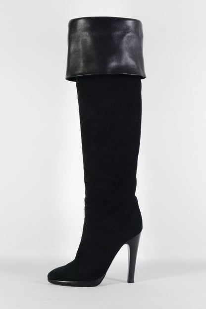 BUUTS Giuseppe Zanotti Overknees Wildleder schwarz 224063-9