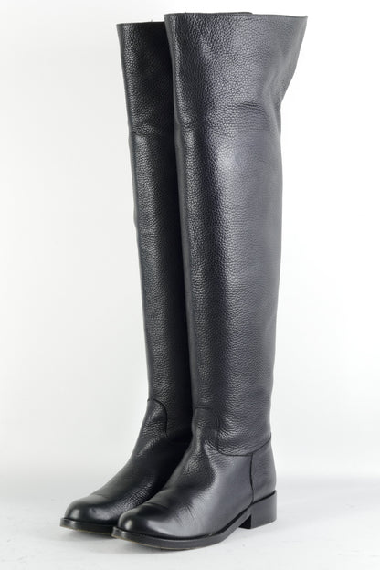 BUUTS Tommy Hilfiger Overknees Leder schwarz 224067-2