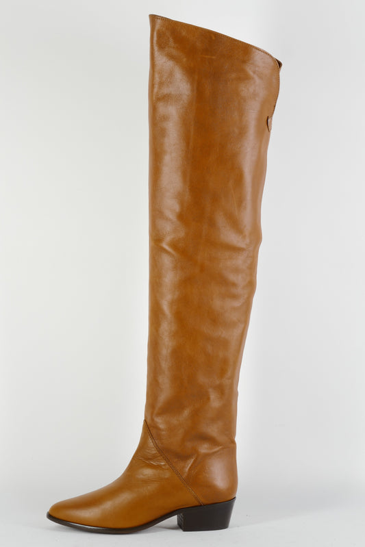 BUUTS Tommy Hilfiger Overknees Leder cognac 224068-1