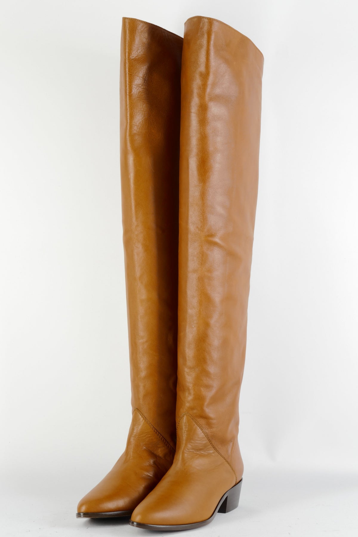 BUUTS Tommy Hilfiger Overknees Leder cognac 224068-2